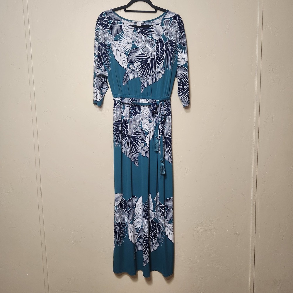 Tommy Bahama Short Sleeve Maxi Dress Belted Beach Vacation Size Small